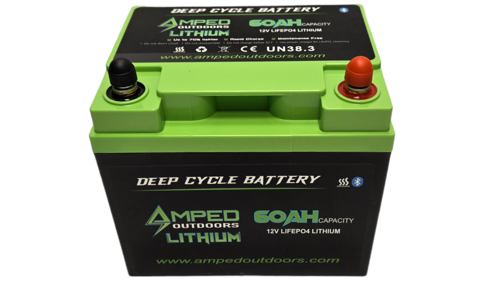 Amped Outdoors 12V 60AH LiFePO4 Lithium Battery