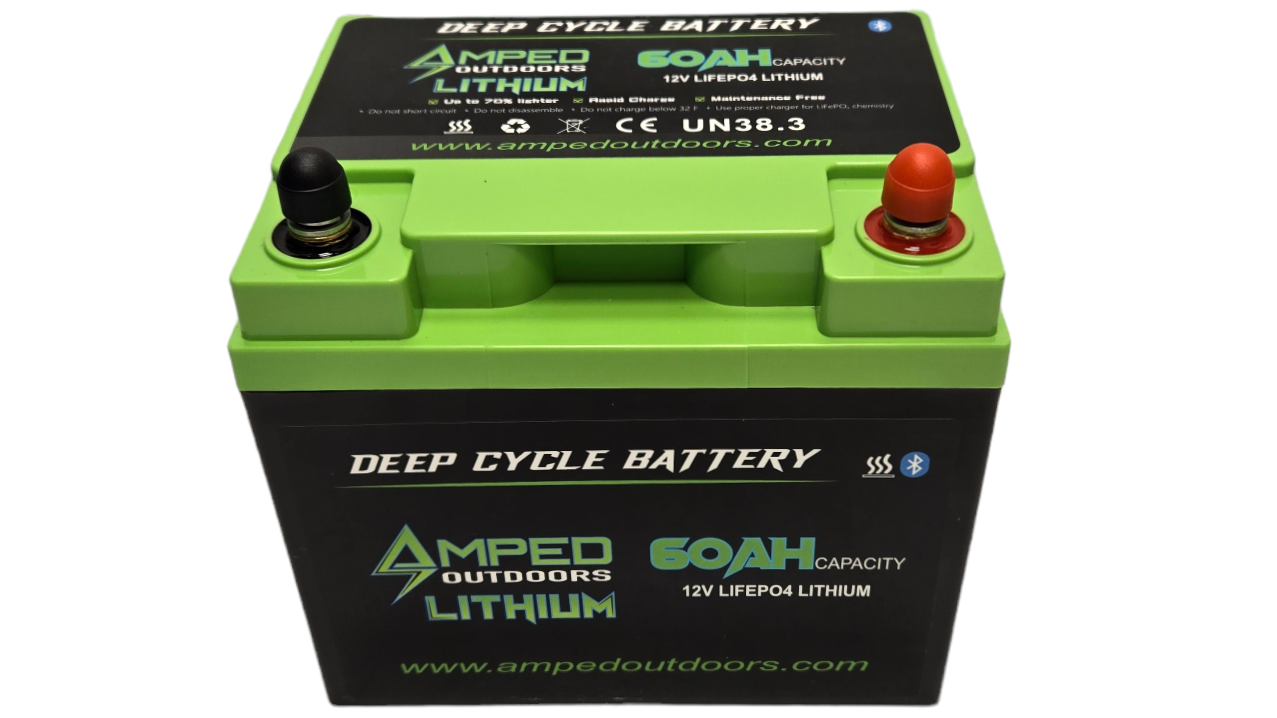 Amped Outdoors 12V 60AH LiFePO4 Lithium Battery