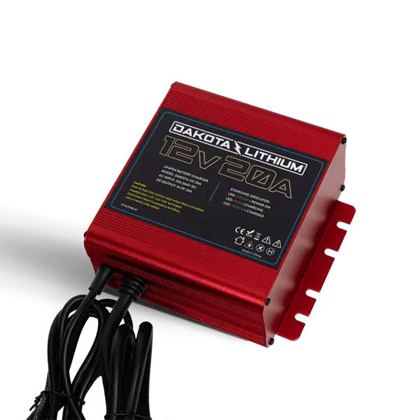 Dakota Lithium Ultra Fast 12V 20A Waterproof LiFePO4 Onboard Battery Charger