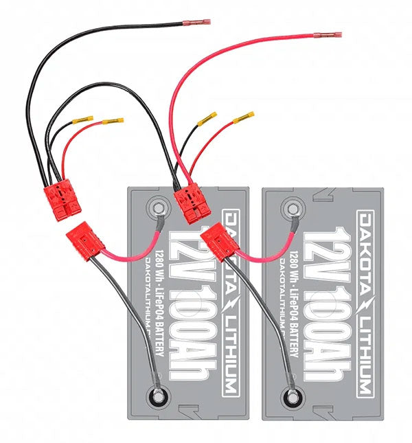 Dakota Lithium 24V 100AH Deep Cycle Marine Trolling Motor Battery Set