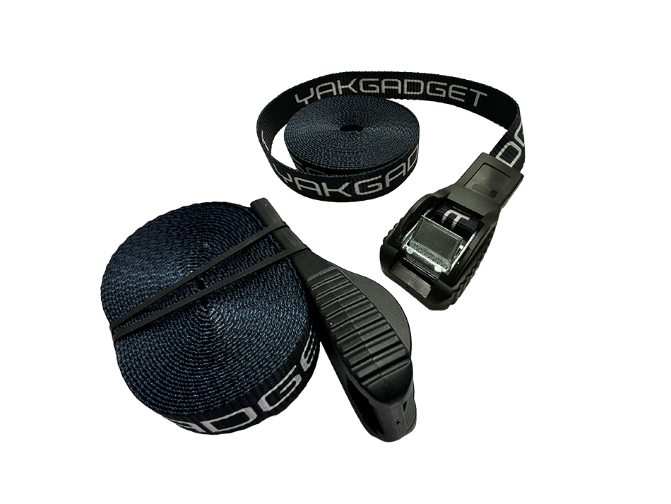 YakGadget LockDown Cam Tie Down Strap 15' (2 Pack)