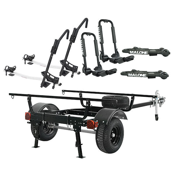 Malone MicroSport™ Off-Road Overland™ Tent Trailer Package- 2 Kayaks, 2 Bikes