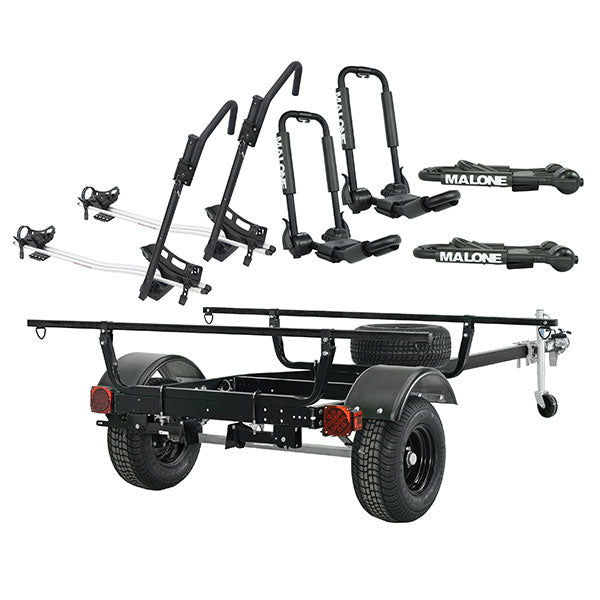 Malone MicroSport™ Off-Road Overland™ Tent Trailer Package- 2 Kayaks, 2 Bikes