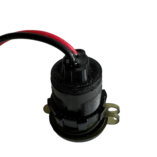 Yak Power Dual USB-C and USB QC3.0 Fast Charging Port with Voltmeter