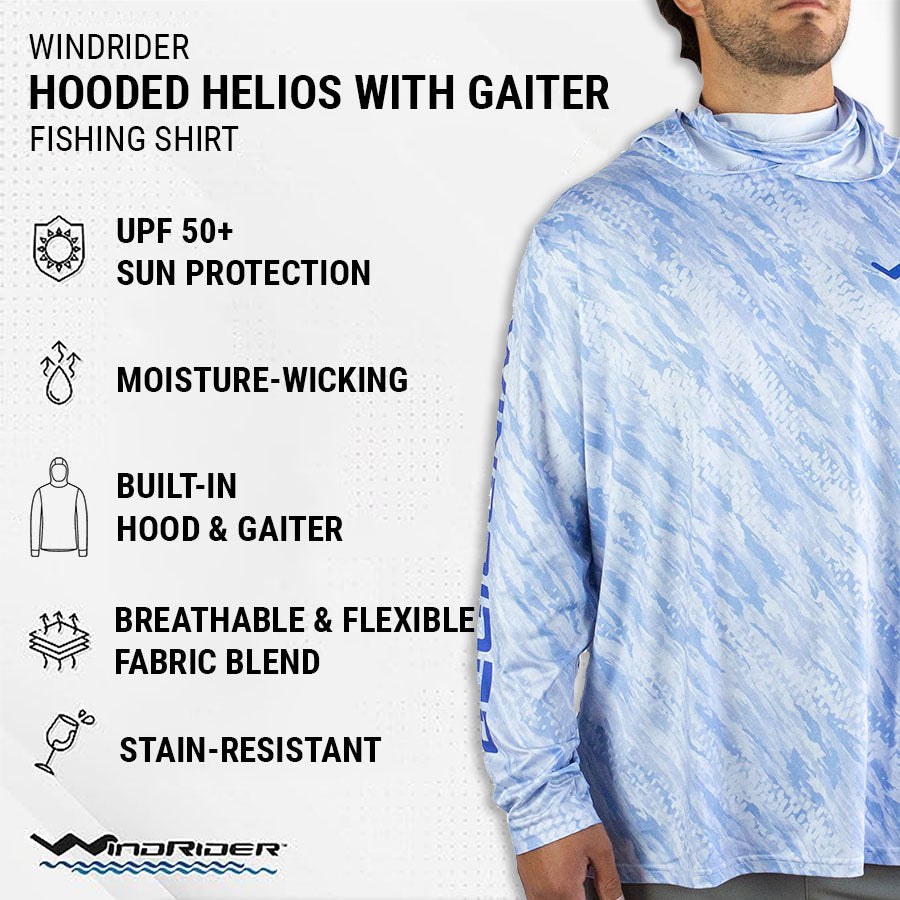 WindRider Hooded Helios Fishing Shirt with Gaiter
