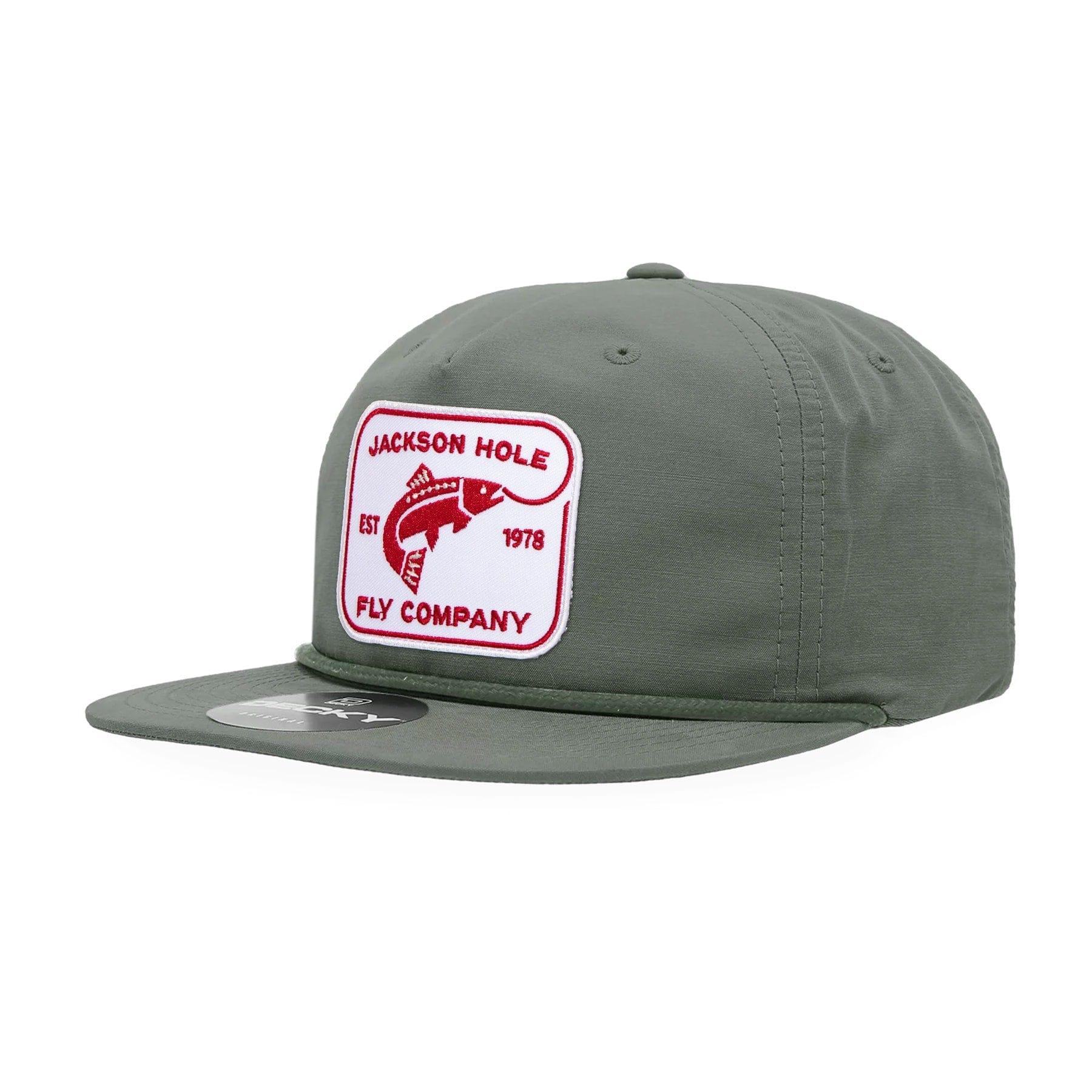 Jackson Hole Fly Company Brushed Cotton Ball Cap - Rectangle Logo