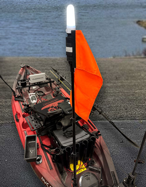 YakGadget BeaconFlex - Telescopic Visibility Safety Light/Flag System