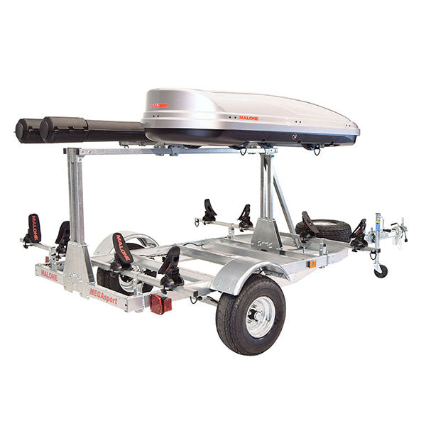 Malone MegaSport LowBed w/ Tier Kayak Trailer Package