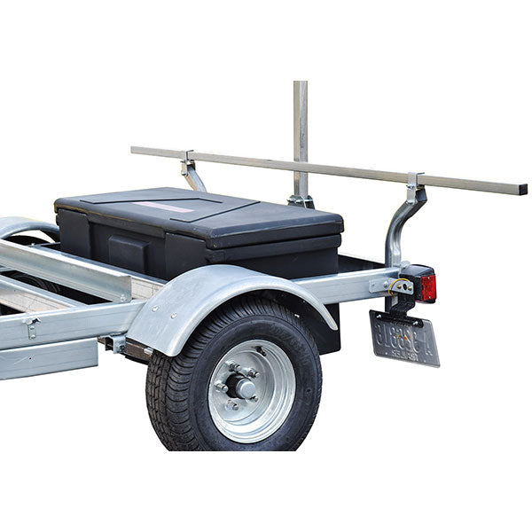 Malone MegaSport Trailer Plastic Storage Trunk w/ Mounting Hardware