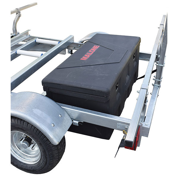 Malone MegaSport Trailer Plastic Storage Trunk w/ Mounting Hardware