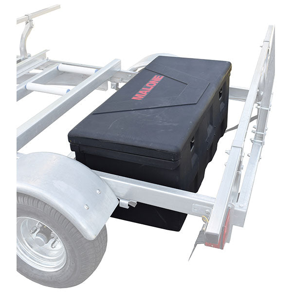 Malone MegaSport Trailer Plastic Storage Trunk w/ Mounting Hardware