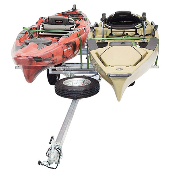 Malone MicroSport LowBed 2 Kayak Spare Tire Trailer Package