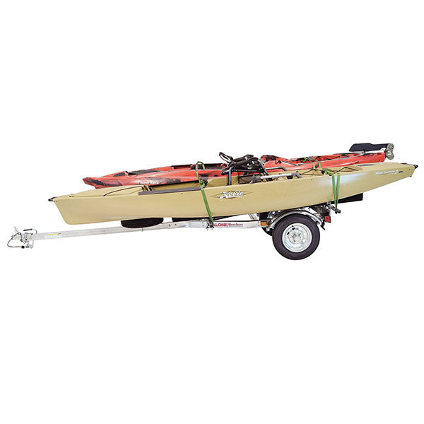 Malone MicroSport LowBed 2 Kayak Spare Tire Trailer Package