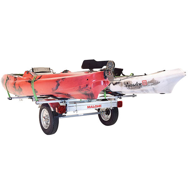 Malone MicroSport LowBed 2 Kayak Spare Tire Trailer Package