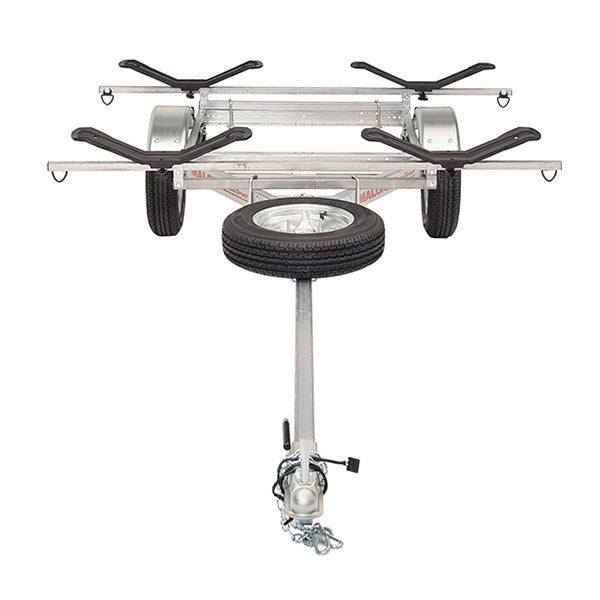 Malone MicroSport LowBed 2 Kayak Spare Tire Trailer Package
