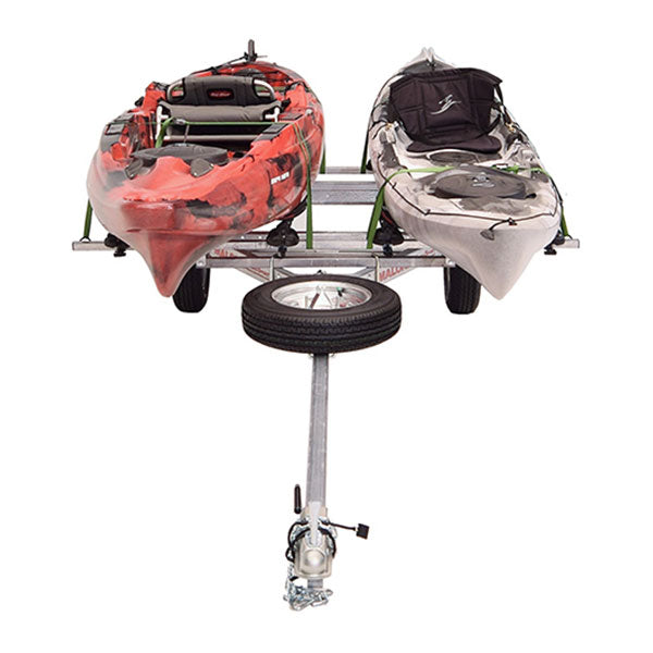 Malone MicroSport LowBed 2 Kayak Spare Tire Trailer Package