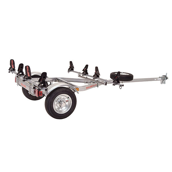 Malone MicroSport LowBed 2 Kayak Spare Tire Trailer Package