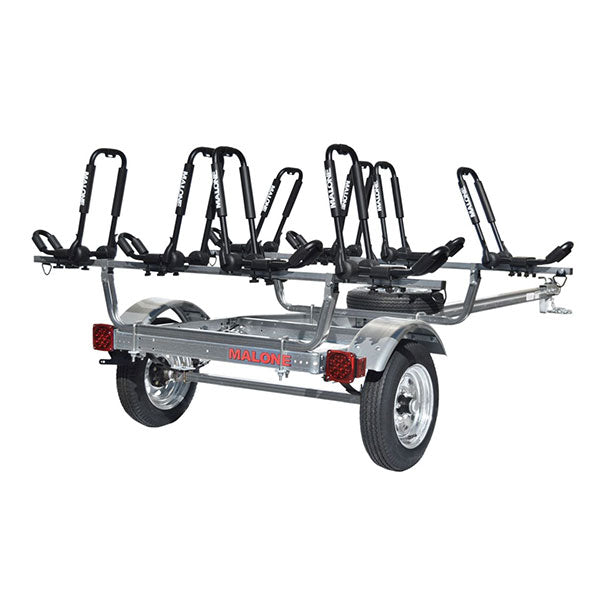 Malone MicroSport 4 Kayak Spare Tire Trailer Package