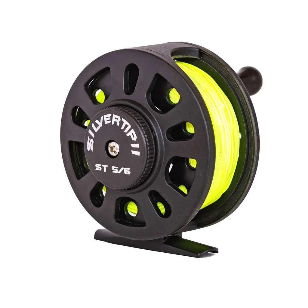 Jackson Hole Fly Company Silvertip II 5/6 Fly Fishing Reel Spooled With 5WT Fly Line