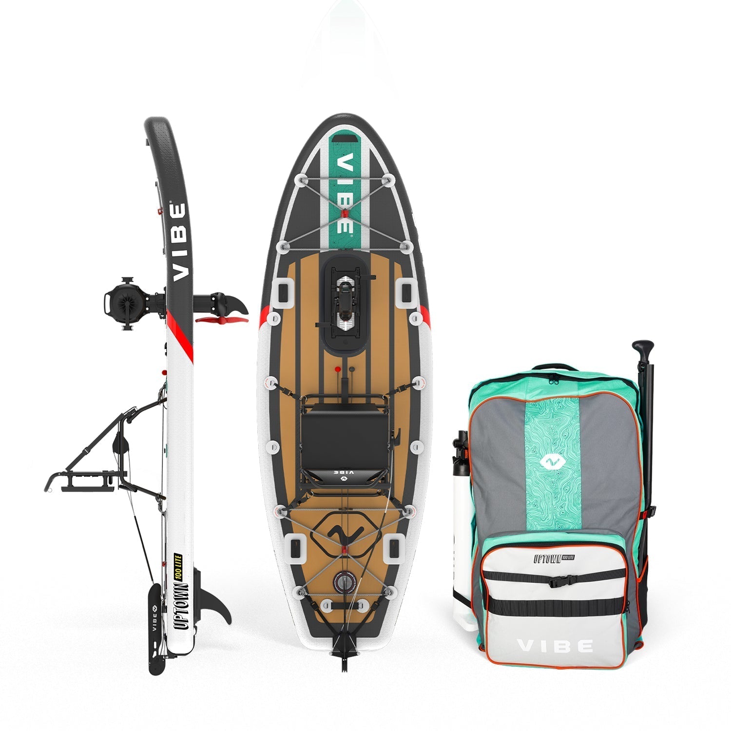 Vibe Kayaks Uptown 100 Lite Inflatable Fishing Kayak