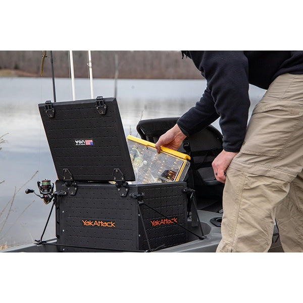 YakAttack BlackPak Pro Kayak Fishing Crate - 13" x 16"